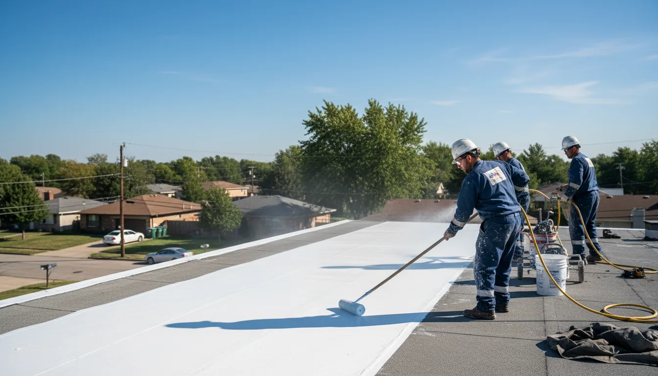 Commercial roof coating in Merkel, TX near me